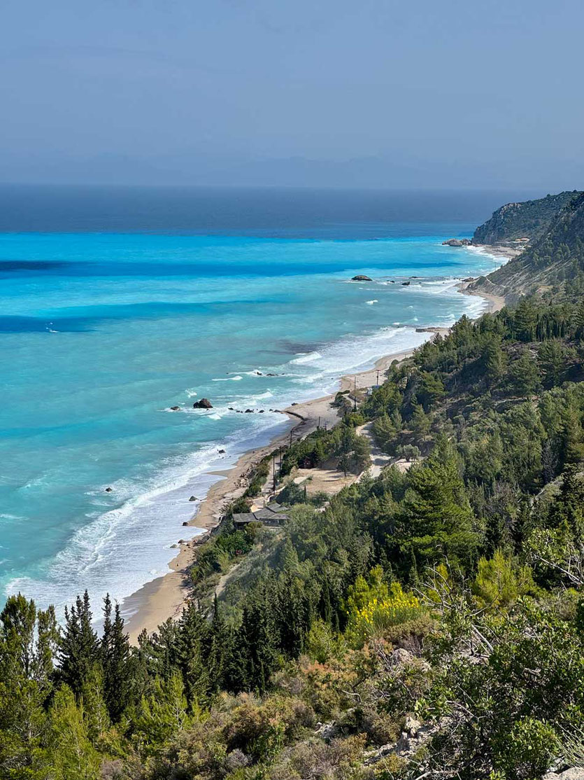Anfahrt auf Gaidaros Beach