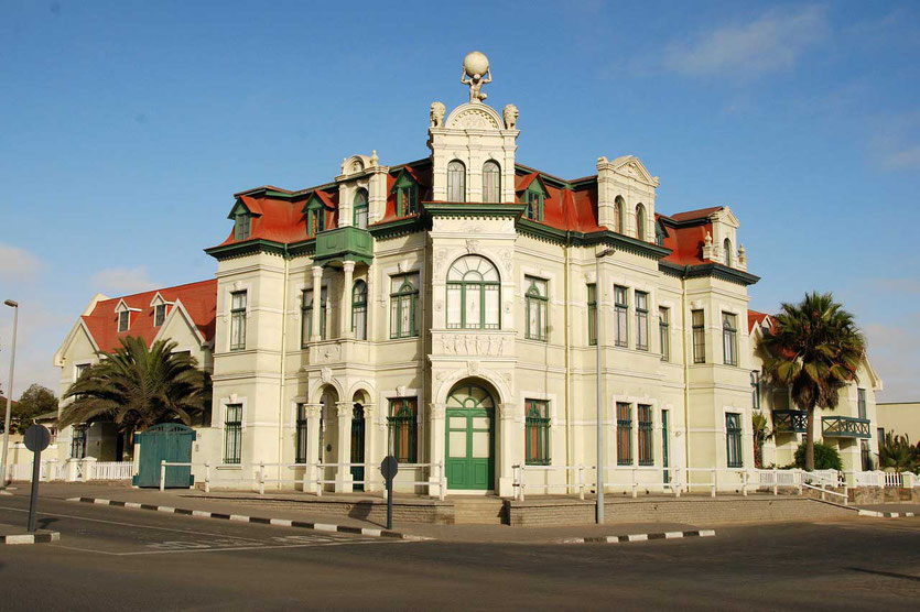 Hohenzollernhaus nationales Denkmal und Wahrzeichen der Stadt Swakopmund Namibia