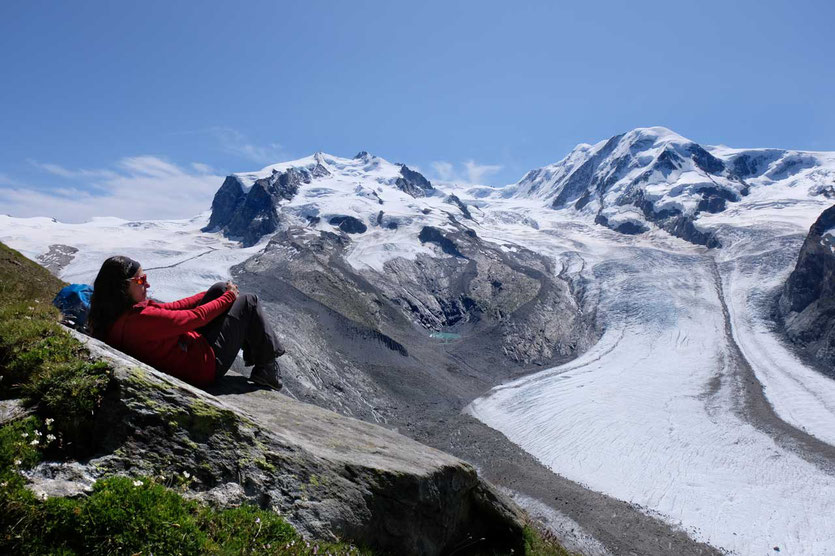 Monte Rosa, Grenzgletscher und Liskamm