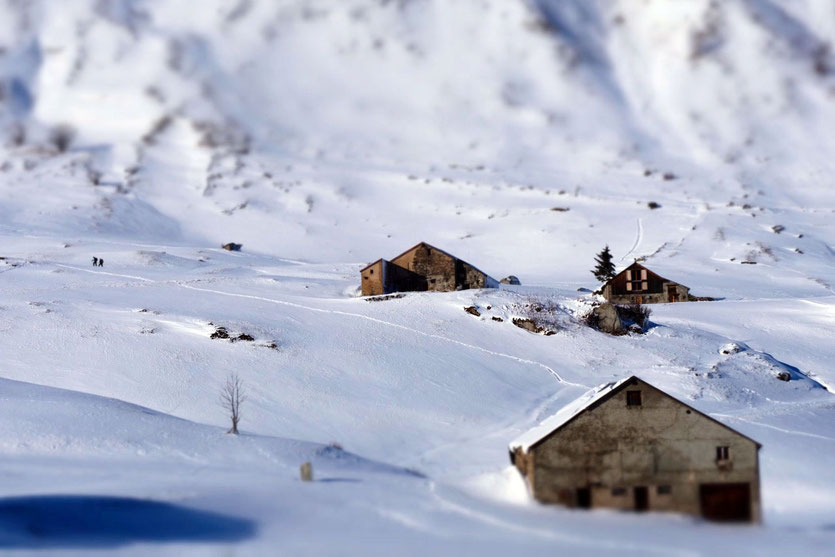 Winterwanderweg Schneeschuhen Urserntal Andermatt