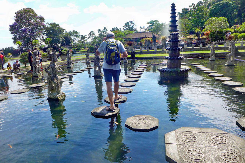 Schwimmen Pools Wasserpalast Tirta Gangga Bali