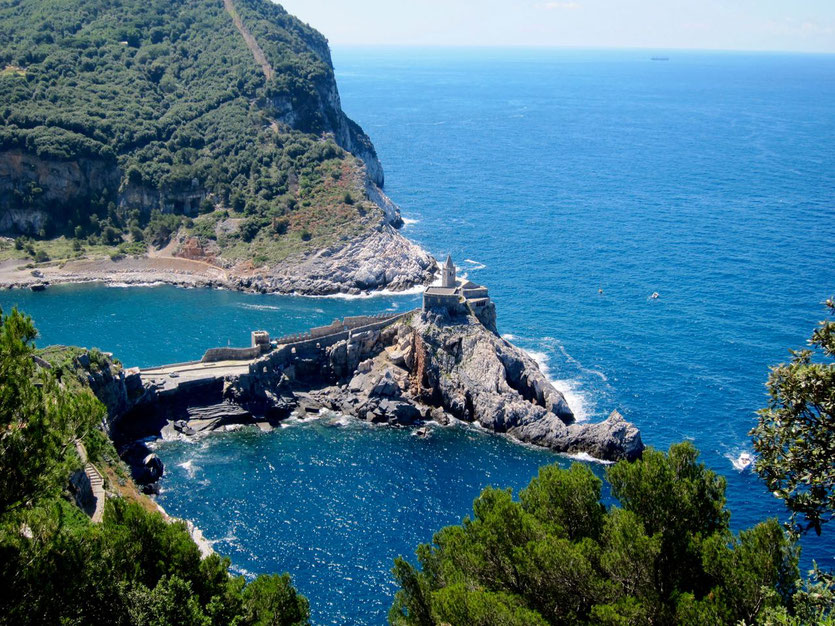 Kirche San Pietro, Portovenere Ligurien Wandern