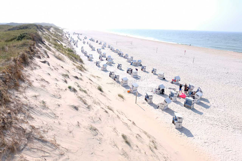 Sylt Strandkörbe bei Kampen 