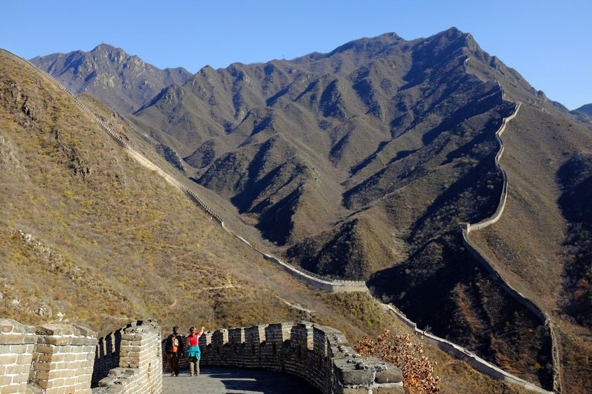 chinesische große mauer wanderung, great wall hiking beijing