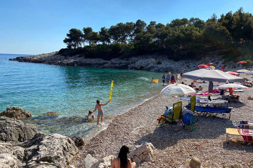 Strand Mala Milna Insel Hvar