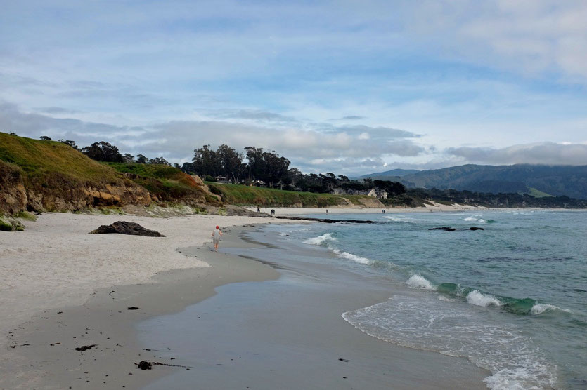 Carmel Beach Pebble Beach, am Highway No 1 Pacific Coast Highway California