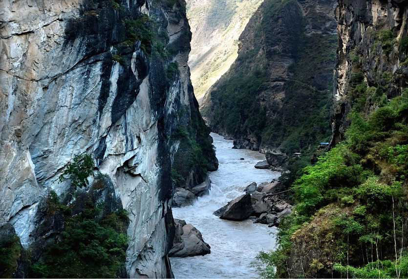 Tigersprungschlucht, middle tiger Leasing gorge