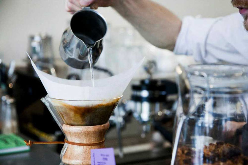 handgefilterter Kaffee, Cafe Esaias in Norrmalm Stockholm