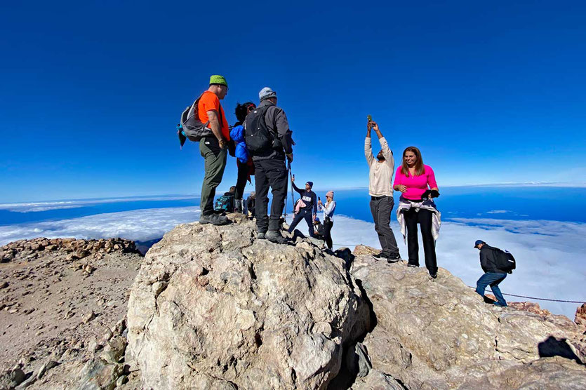 Gipfelposing auf dem Teide