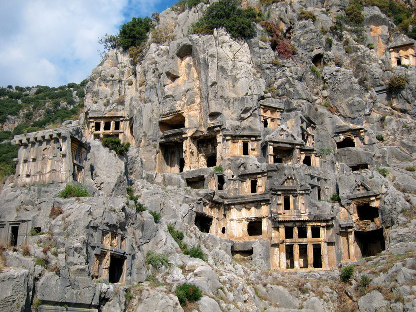 Felsengräber Antikes Myra Türkei