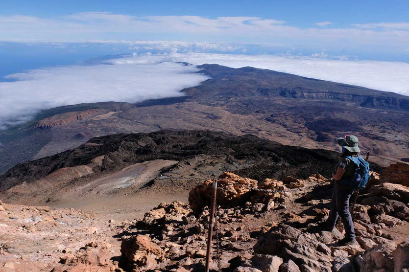 Blick vom Teide Gipfel