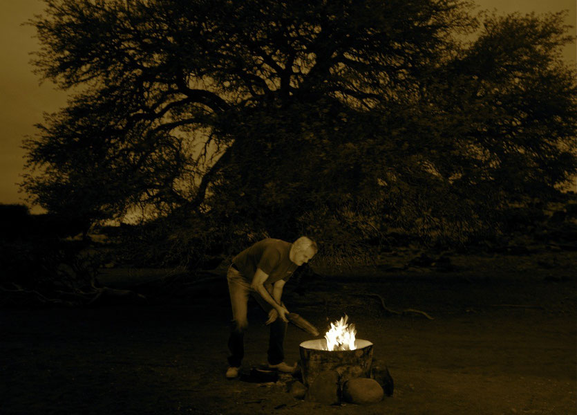 Camp Fire Camping in Nambia