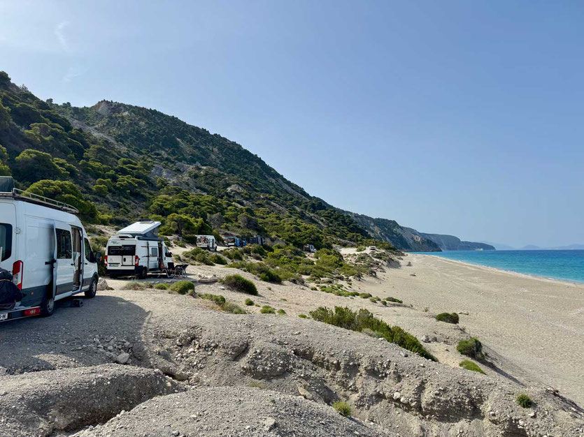 Camper Gialos Beach auf Lefkada