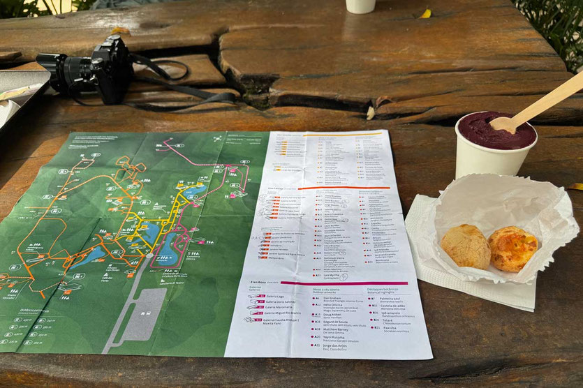 Parkplan Inhotim Kunstpark, Minas Gerais, Brasilien 
