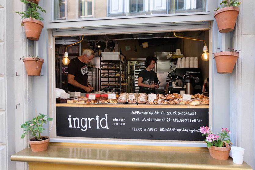 Ingrid Bäckerei Stockholm Kanelbullen Gebäck