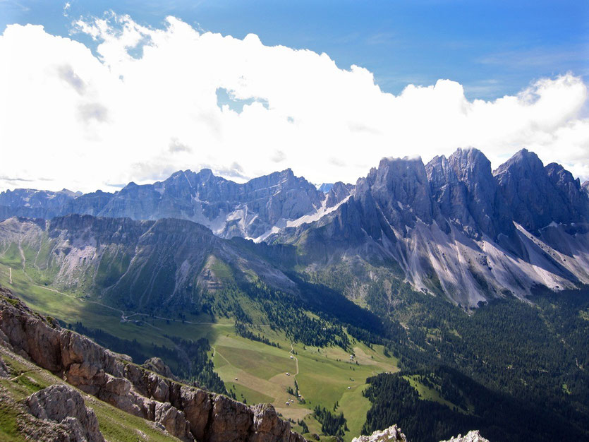 Toller Panoramaweg am Günther-Messner-Steig, Südtirol