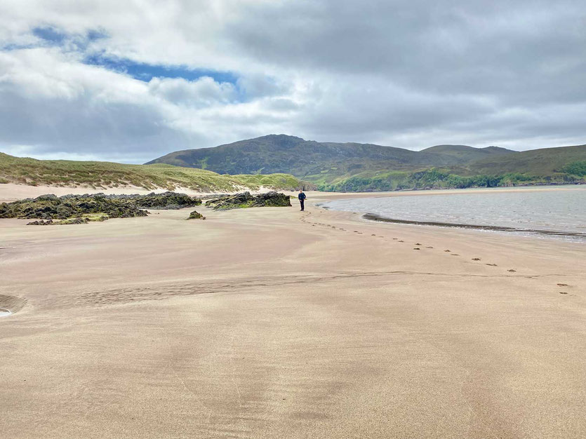 Wenn die Gezeiten es zulassen, ist der Strand der einfachste Weg.