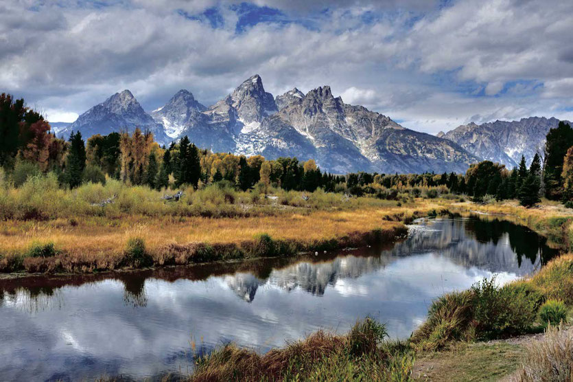 Schwabacher Landing view Grand Teton