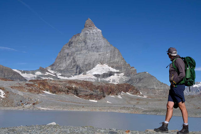 Am Theodulgletschersee vor der Matterhorn Ostwand