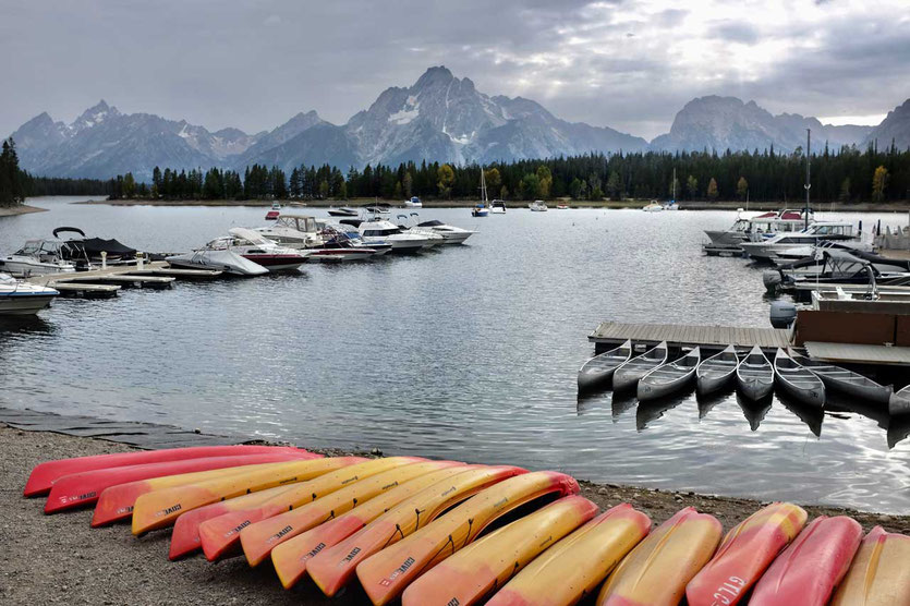 Kanu Kayak Colter Bay Marina, Jackson Lake Grand Teton