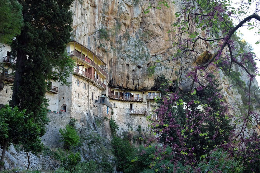 Klosters Prodromou in den Bergen Peloponnes