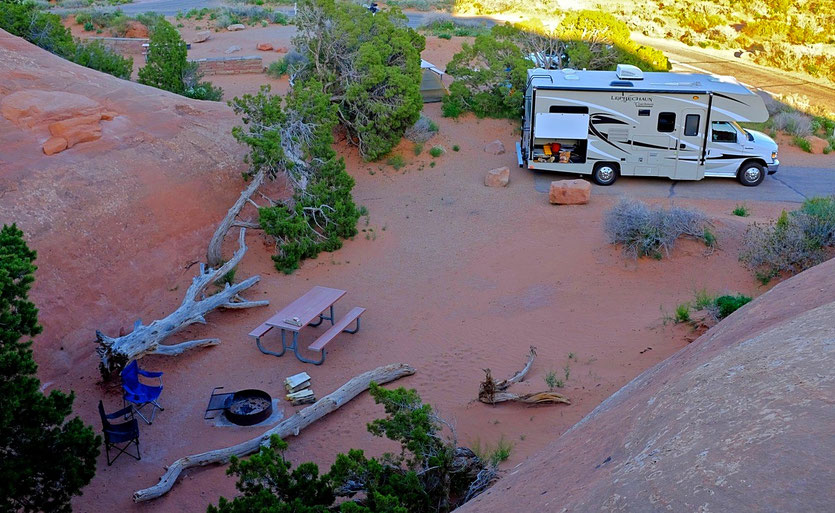 Campground Devils Garden, Arches Nationalpark