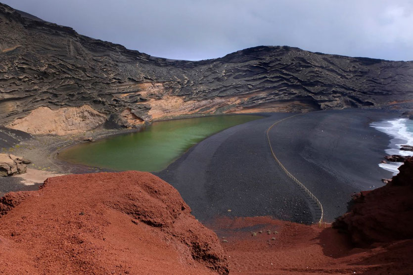 Charco de Los Clicos Lago Verde El Golfo Lanzarote 