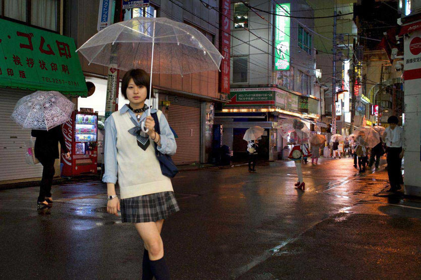 Tokio rainy day umbrella