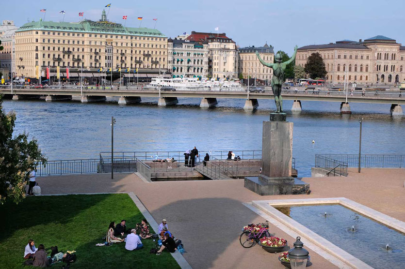 Ein Drittel von Stockholm besteht aus Wasser und ein weiteres Drittel ist grün.
