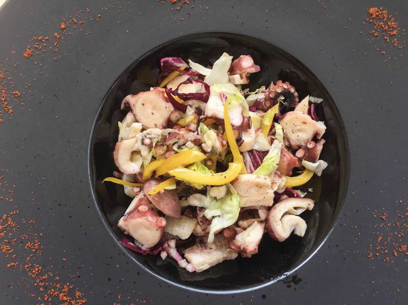 Pulpo Salat der Trattoria Jonny Venedig