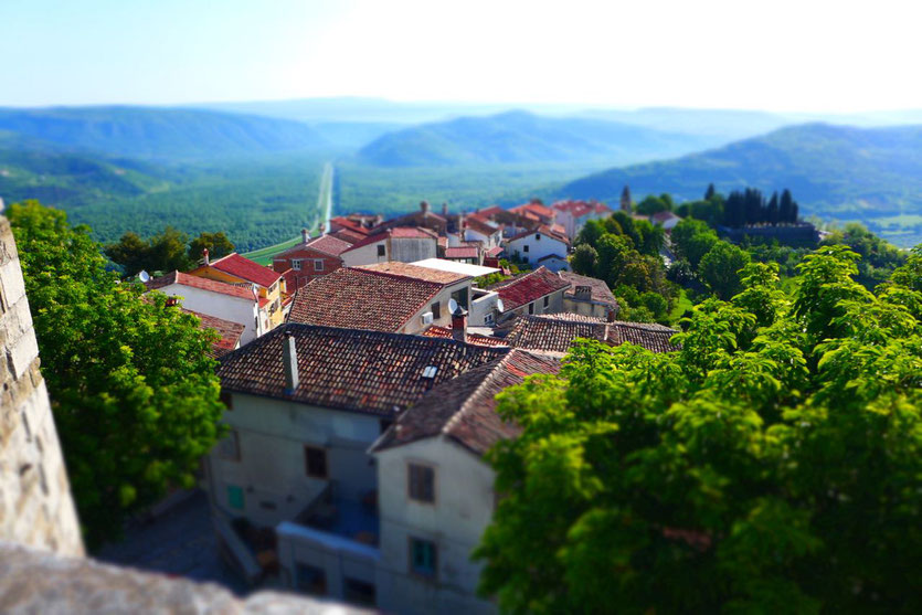 Bergdorf Motovun Istrien Kroatien 