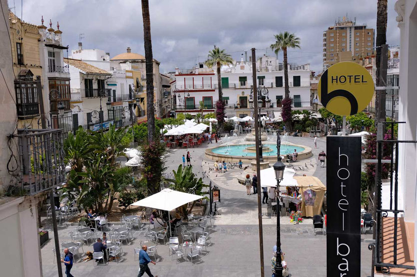 Zimmerausblick vom Hotel Barrameda Sanlucar