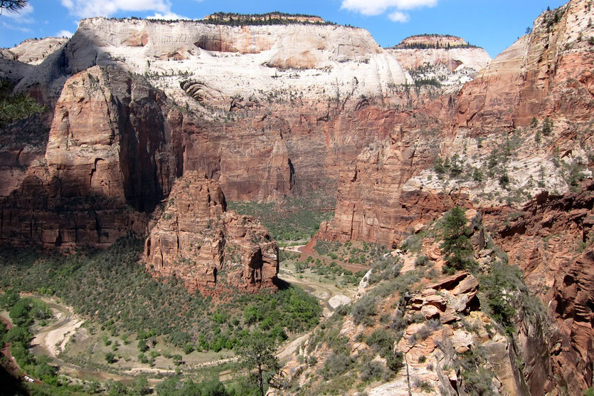 Blick beim Aufstieg zum Observation Point, Zion NP