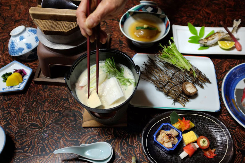 Tipp Unterkunft beste Kaiseki Küche Kameya Ryokan Kawayu Onsen Kumano Kodo best food