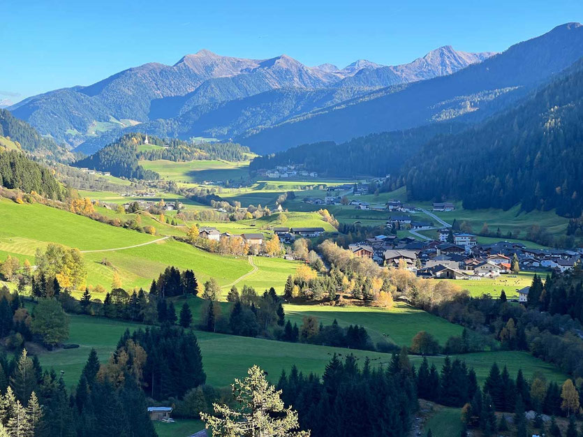 Blick ins Ridnauntal Südtirol