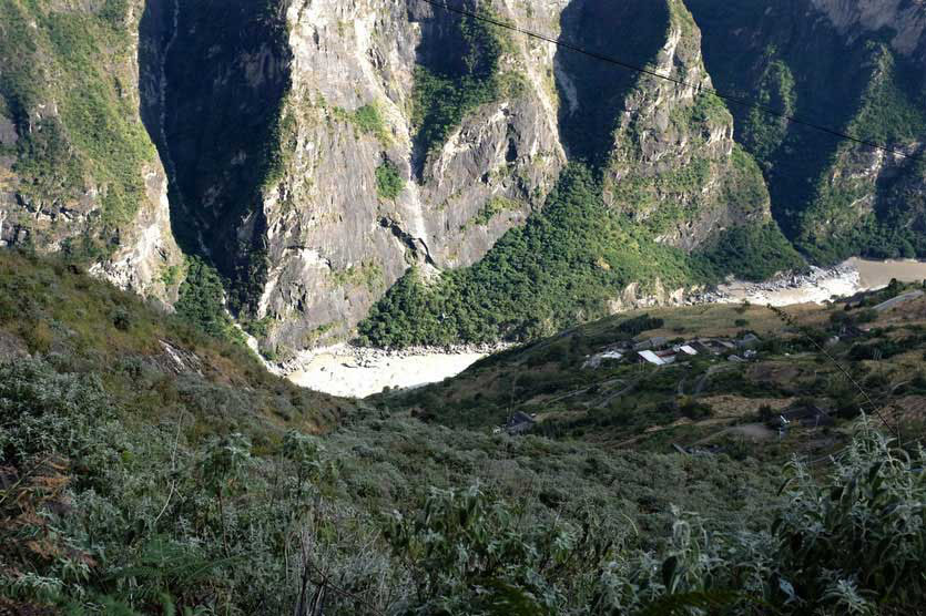 Tigersprungschlucht, Tiger Leaping Gorge, trail trekking