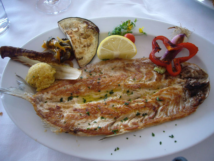 Gardasee Lavarello gegrillter Fisch