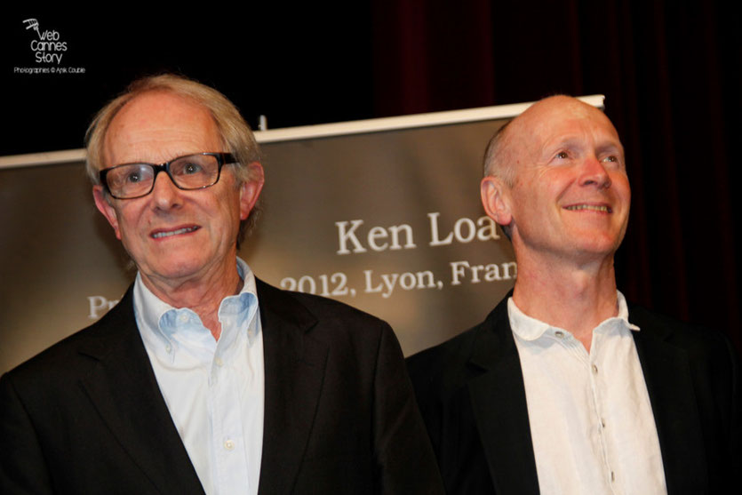 Ken Loach et Steve Evets - Festival Lumière 2012 - Lyon - Photo © Anik Couble