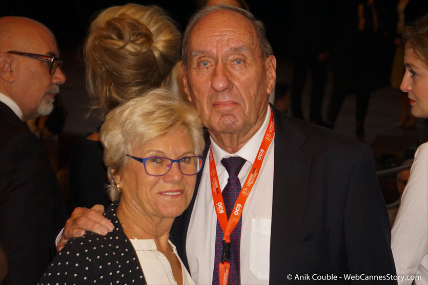 Max Lefrancq-Lumière, petit-fils de Louis Lumière et son épouse Michèle, lors de la Cérémonie de Remise du Prix Lumière - Festival Lumière 2018 - Lyon - Photo © Anik Couble