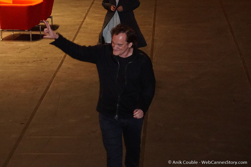 Quentin Tarantino, lors de sa Master Class - Festival Lumière 2016 - Auditorium de Lyon - Photo © Anik Couble