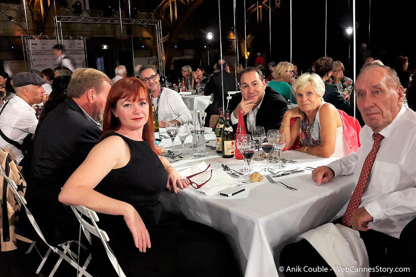 Max Lefrancq-Lumière, petit-fils de Louis Lumière et son épouse Michèle, entourés de leur famille et amis, lors du très convivial dîner d'ouverture du Festival Lumière 2018 - Lyon - Photo ©Anne-Laure CROS 