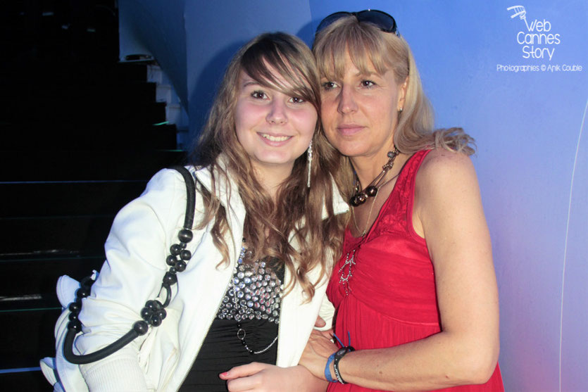 Patricia Vermare (Discothèque l'Imprévu à Lyon) et sa fille Jessica Claude, au Vip Room de Jean-Roch - Festival de Cannes 2012 - Photo  © Anik Couble