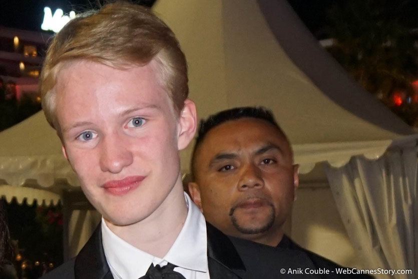 En compagnie de Victor Polster, acteur belge - Prix du meilleur acteur, pour son rôle dans "Girl" présenté à "Un certain regard" - Festival de Cannes 2018 - Photo © Anik Couble
