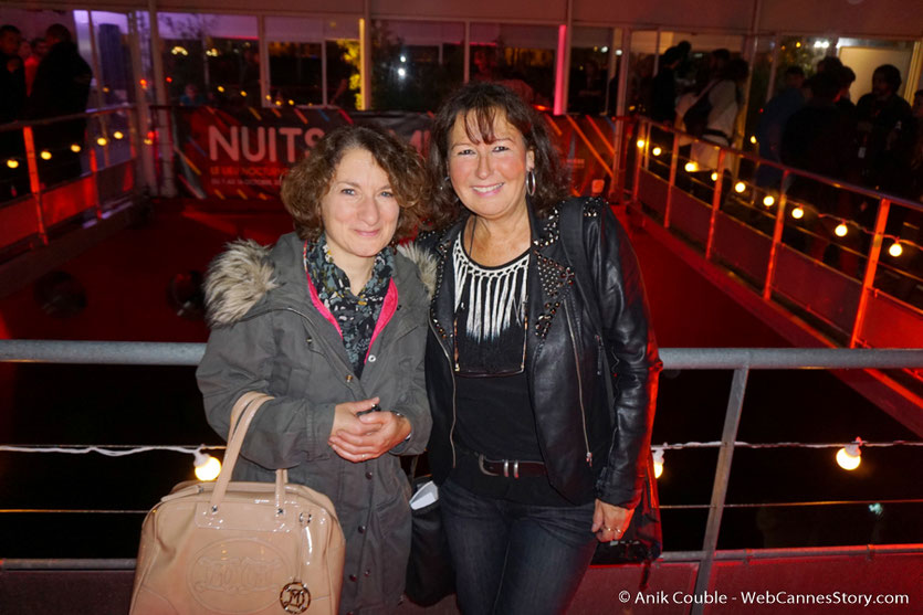 Anik Couble, len compagnie de Catherine Laubier, lors d’une très festive soirée à La Plateforme - Nuits Lumière - Festival Lumière 2016 - Lyon - Photo © Anik Couble