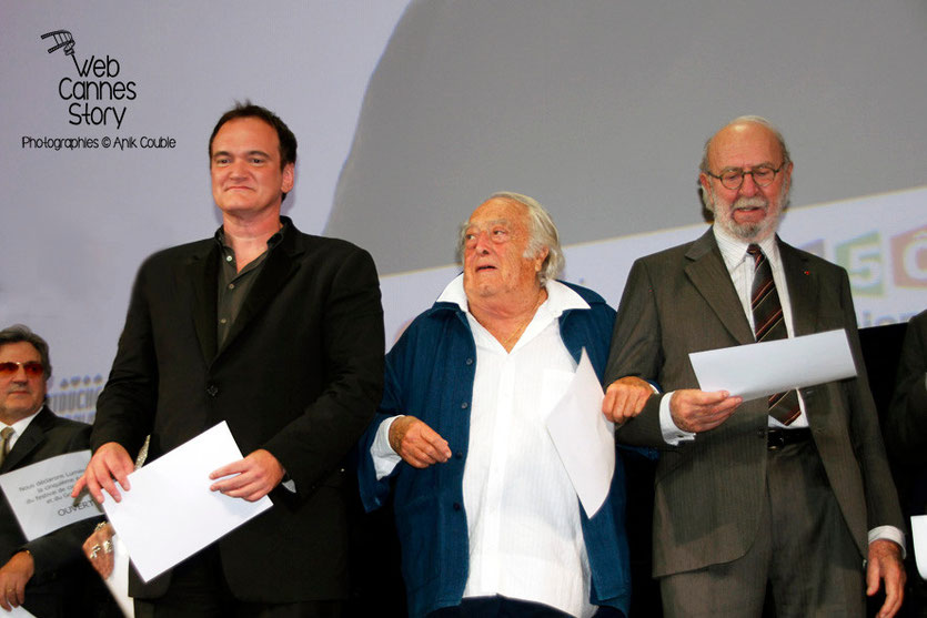 Quentin Tarantino, Charles Lautner et Jean-Pierre Marielle - Festival Lumière - Lyon - Oct 2013 - Photo © Anik COUBLE 
