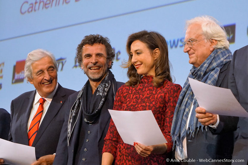  Bertrand Tavernier, Elsa Zylberstein, Eric Lartigau et Jean-Loup Dabadie - Cérémonie d'ouverture - Festival Lumière 2016 - Lyon - Photo © Anik Couble