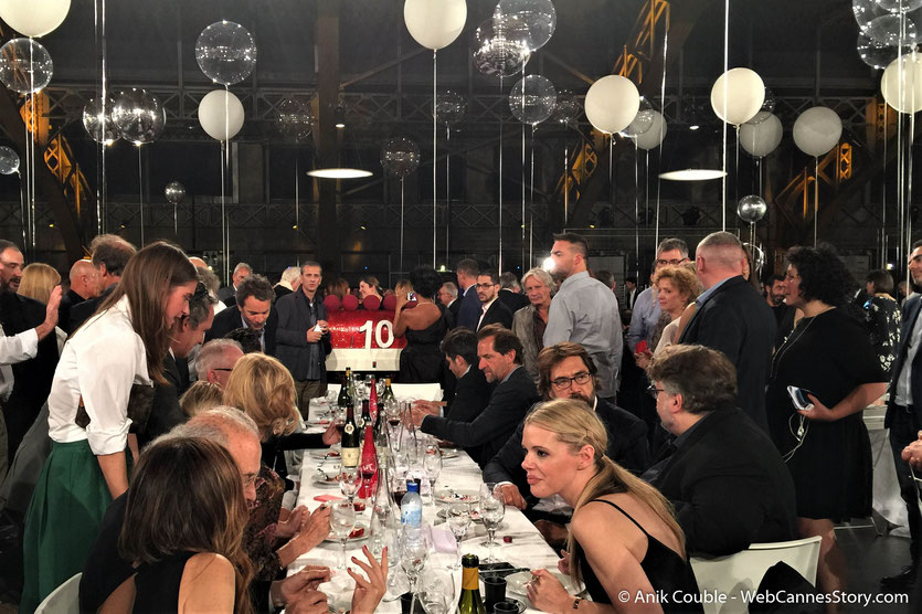 La table d’honneur, du très convivial dîner d'ouverture, du Festival Lumière 2018 - Lyon - Photo © Anik Couble
