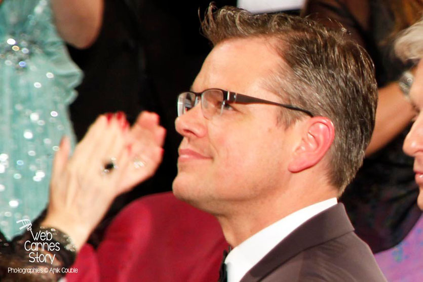 Matt Damon, lors de la projection du film «Ma vie avec Liberace» de Steven Soderbergh - Festival de Cannes 2013 - Photo © Anik COUBLE 