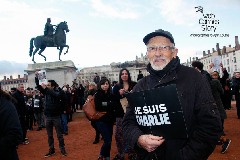 Marche républicaine "Je suis Charlie" pour la Liberté de la Presse et contre le Terrorisme " - Lyon - 11 janvier 2015 - Photo © Anik COUBLE