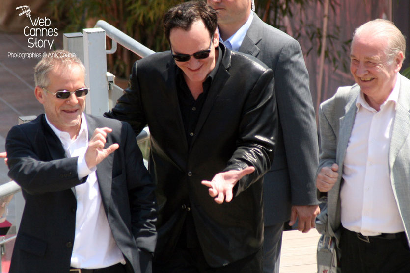 Quentin Tarantino lors de sa "Leçon de Cinéma" - Festival de Cannes - 2008 - Photo © Anik COUBLE